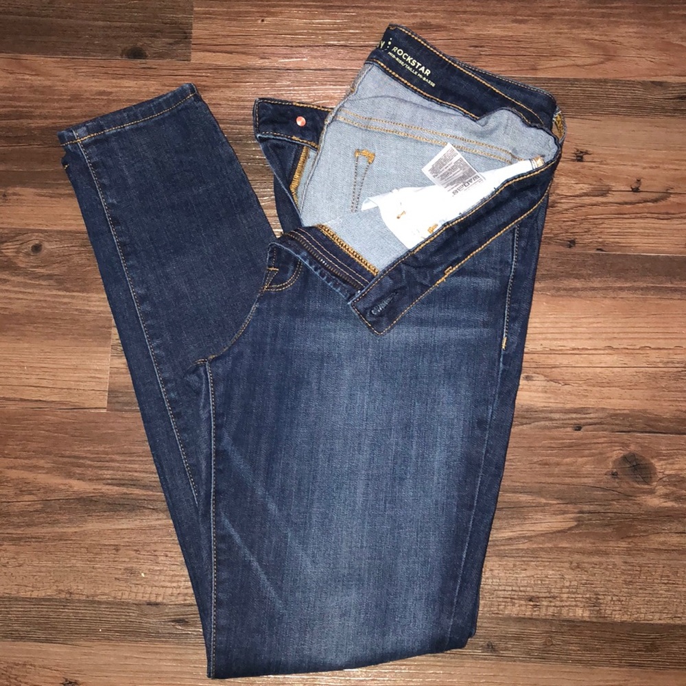 Old Navy Mid-Rise Rockstar Jeans